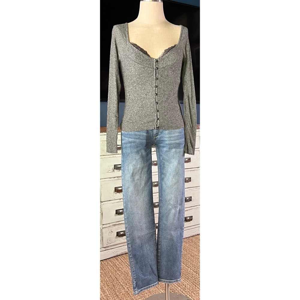 Anthropologie Grey Cardigan S - Picture 2 of 10